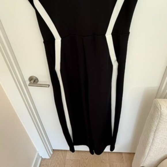 AirEssentials Womens Stripe Sleeveless Jumpsuit Black White Track Sz 1X NWT Boho - Picture 5 of 15